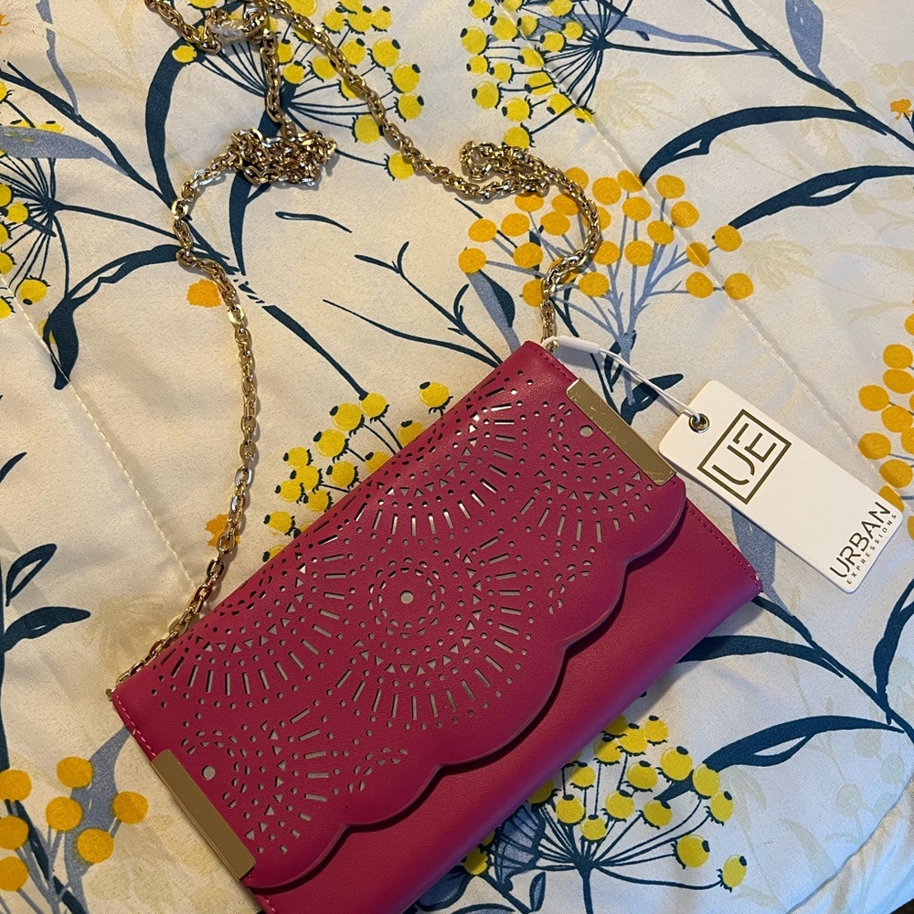Urban Expressions Pink Clutch Bag